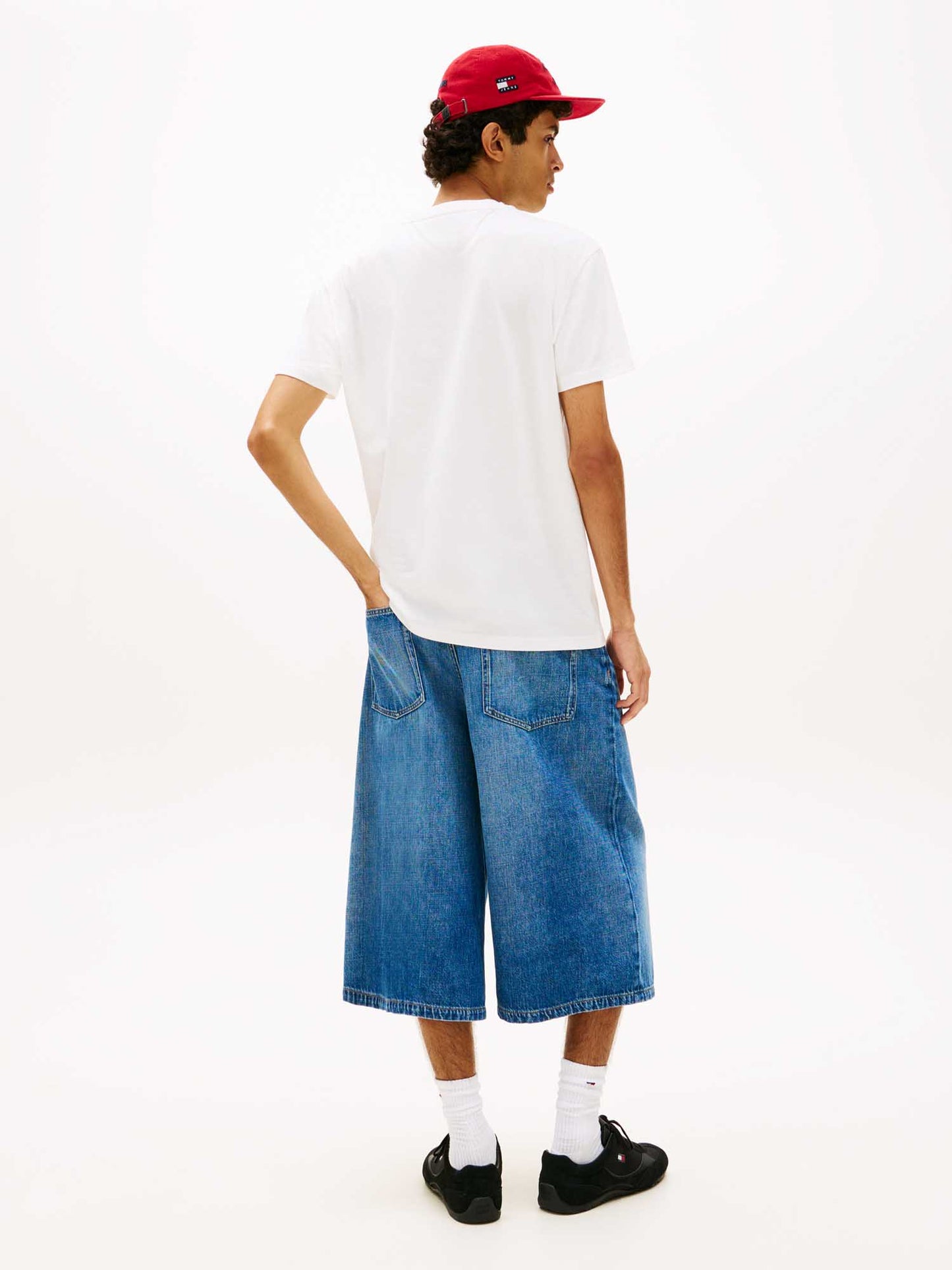 T-shirt bianca uomo Tommy Jeans con grafica workout e stile casual