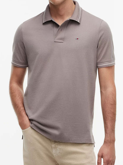 Polo regular fit uomo beige Tommy Hilfiger