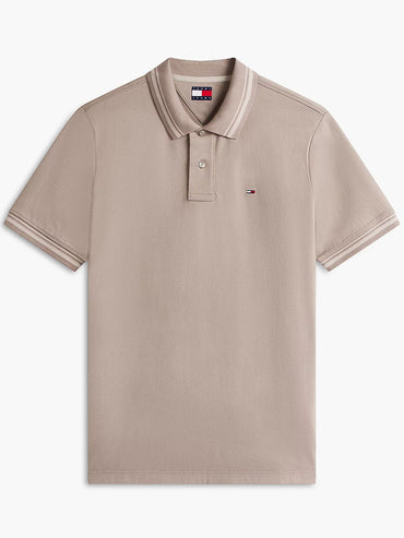 Polo regular fit uomo beige Tommy Hilfiger