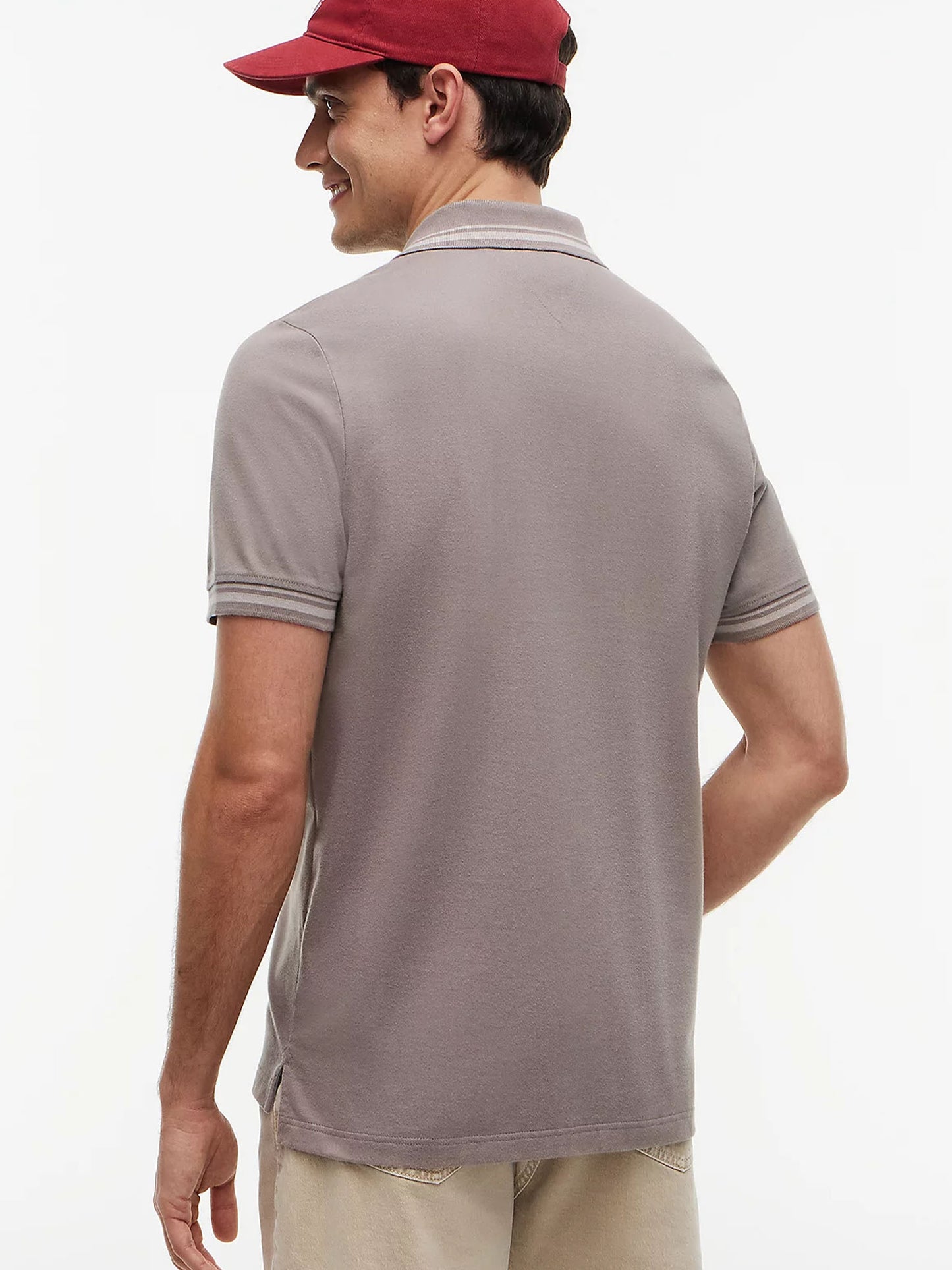 Polo regular fit uomo beige Tommy Hilfiger