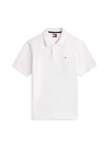 POLO REGULAR BIANCA TOMMY JEANS CON LOGO DA UOMO