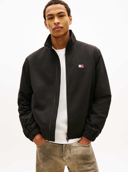 Giubbino leggero nero Tommy Jeans idrorepellente da uomo