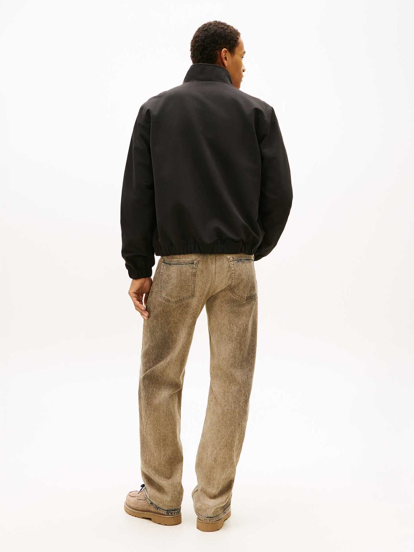 Giubbino leggero nero Tommy Jeans idrorepellente da uomo