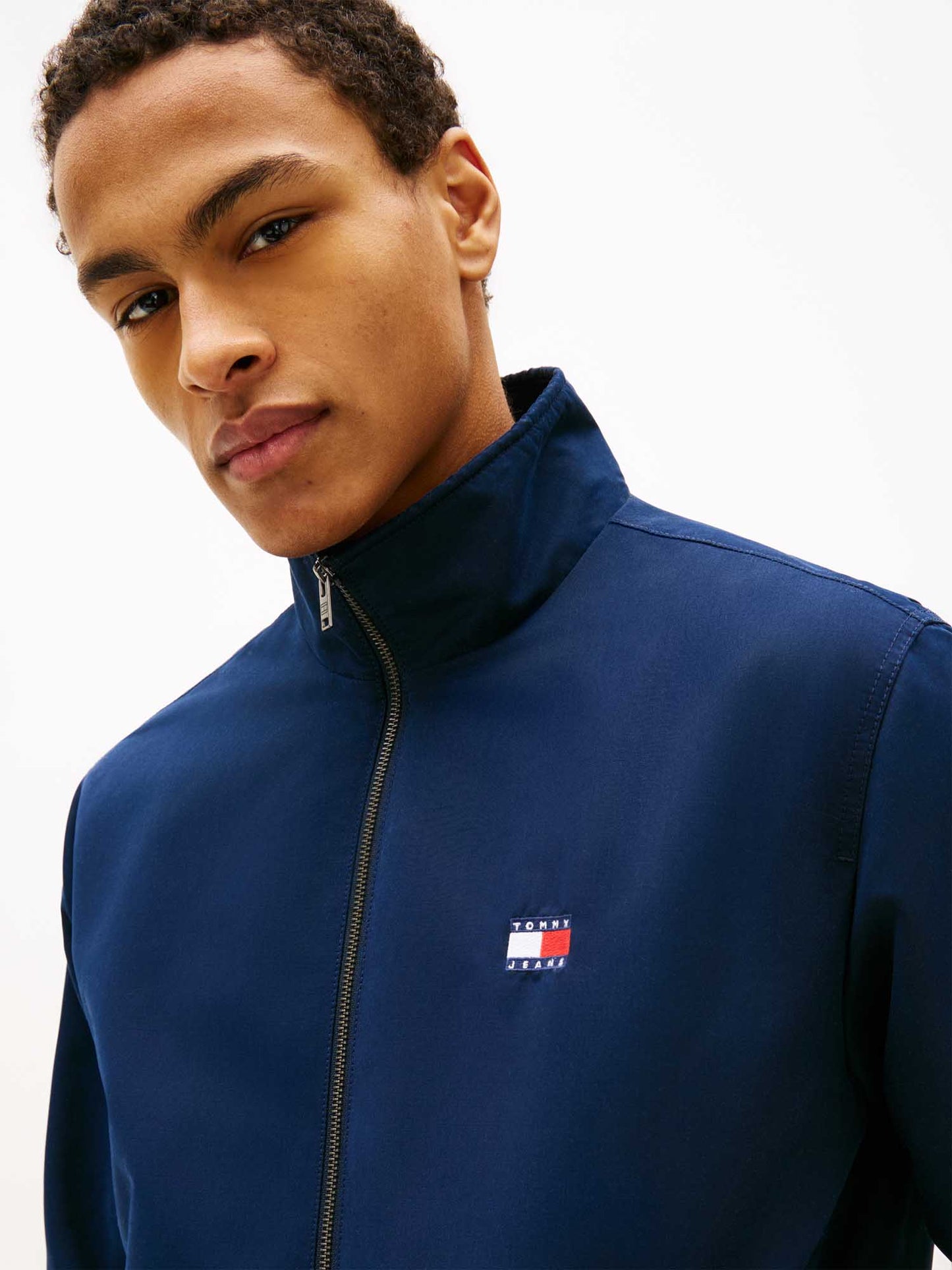 Giubbino impermeabile blu Tommy Jeans da uomo casual