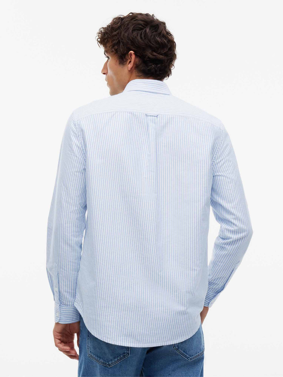Tommy Hilfiger Tommy Jeans Oxford, camicia da uomo azzurra