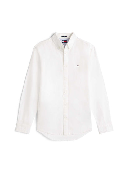 Camicia Oxford bianca da uomo Tommy Jeans con collo button-down