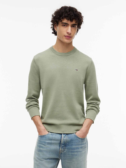 Tommy Hilfiger Tommy Jeans Essential, maglia da uomo verde