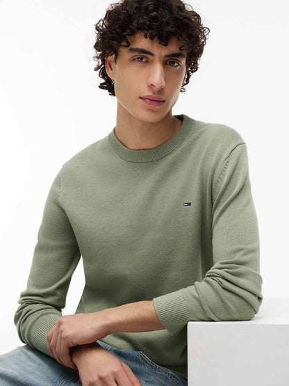 Tommy Hilfiger Tommy Jeans Essential, maglia da uomo verde
