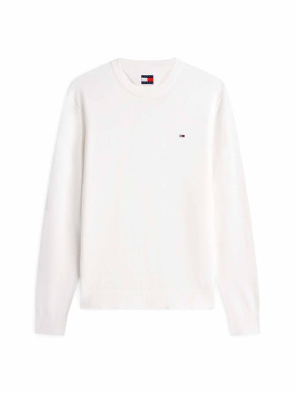 Tommy Hilfiger Tommy Jeans Essentia, maglia da uomo bianca