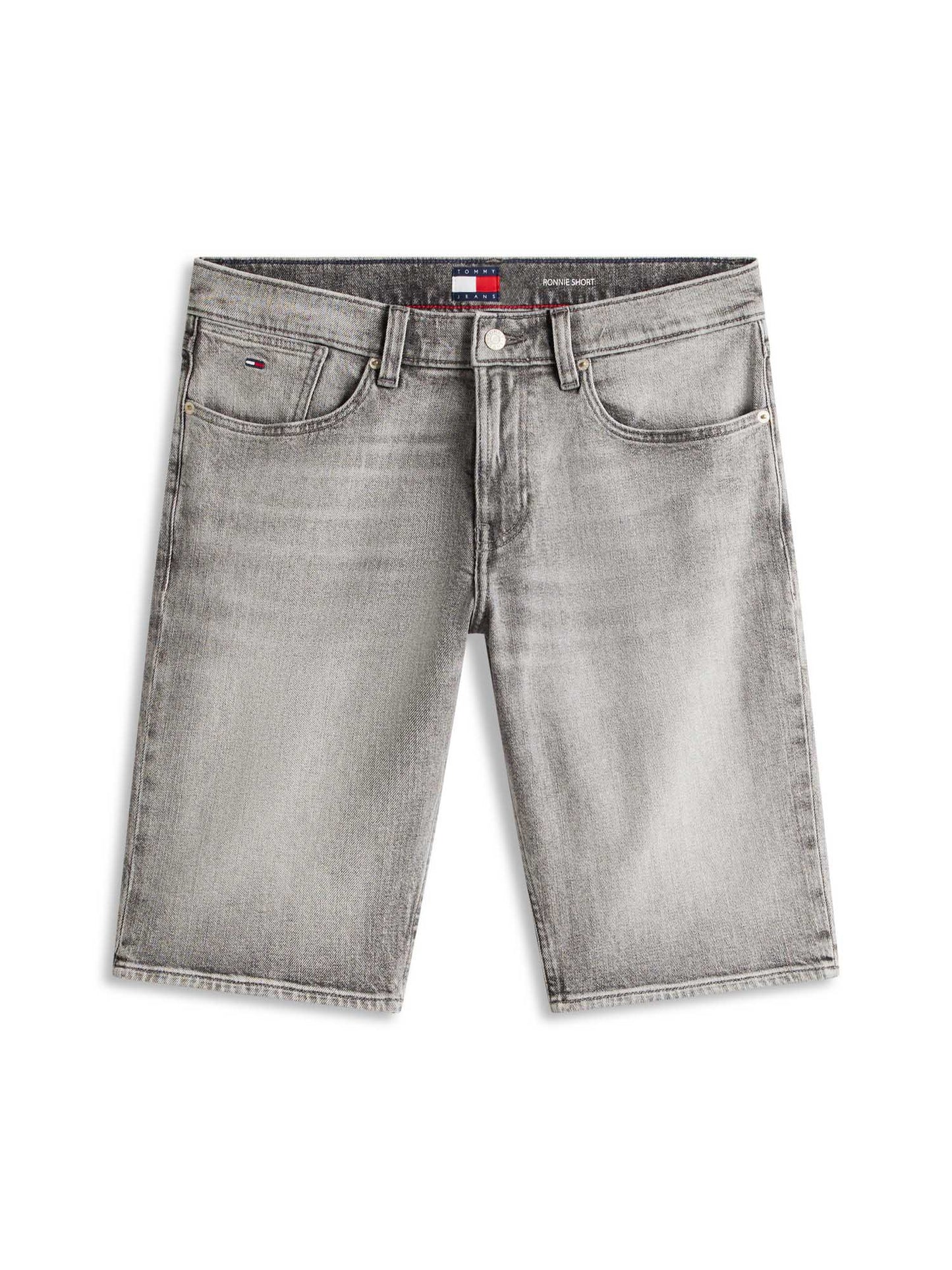 Shorts in denim grigio Tommy Jeans Ronnie slim fit da uomo