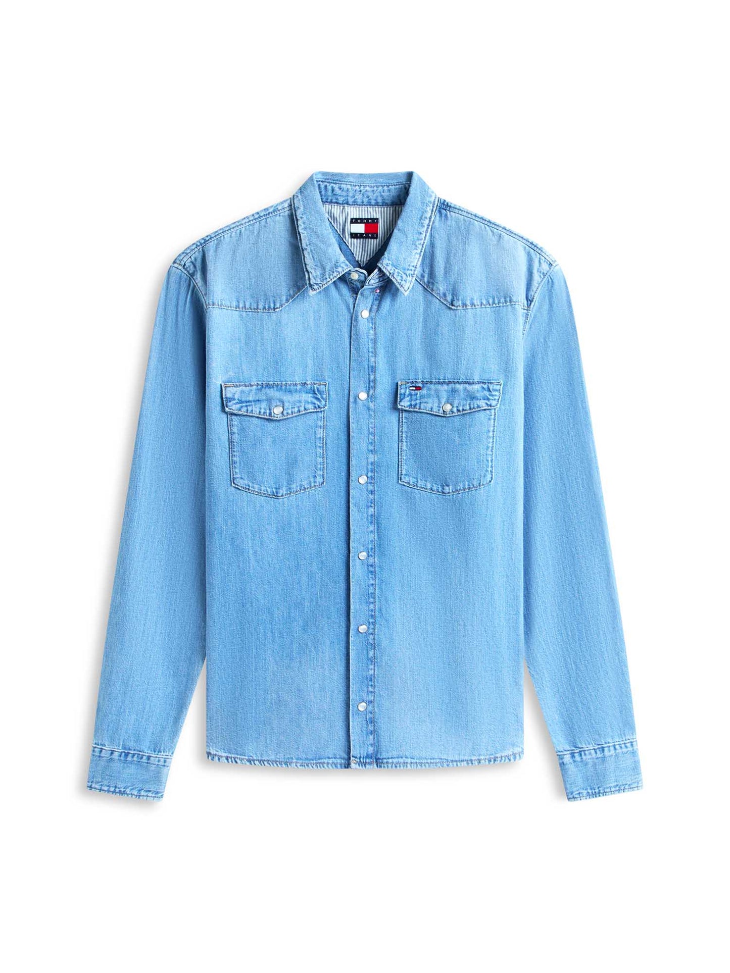 Camicia in denim regular da uomo Tommy Jeans per look casual