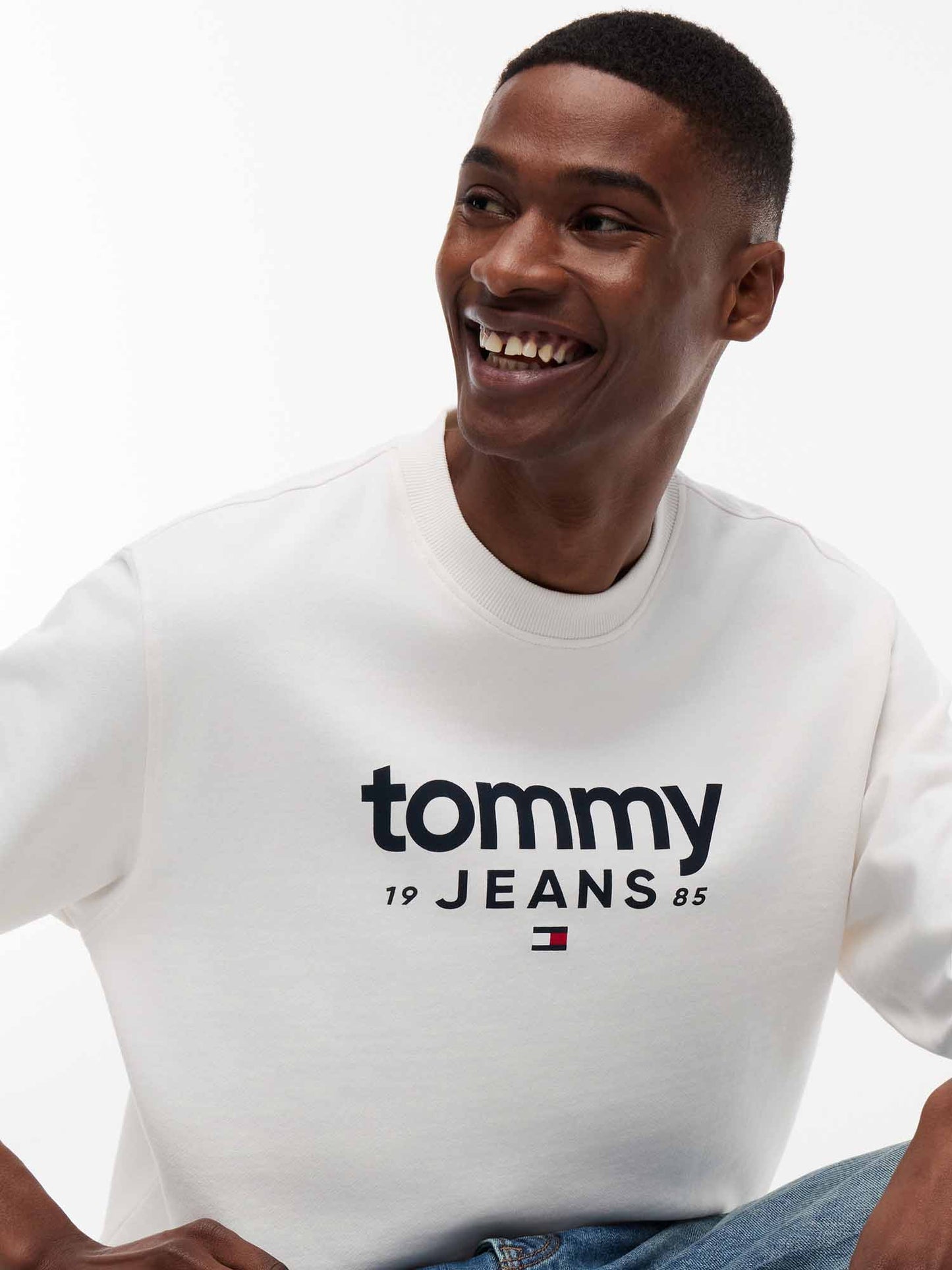 Tommy Hilfiger Tommy Jeans Graphic, felpa da uomo bianca