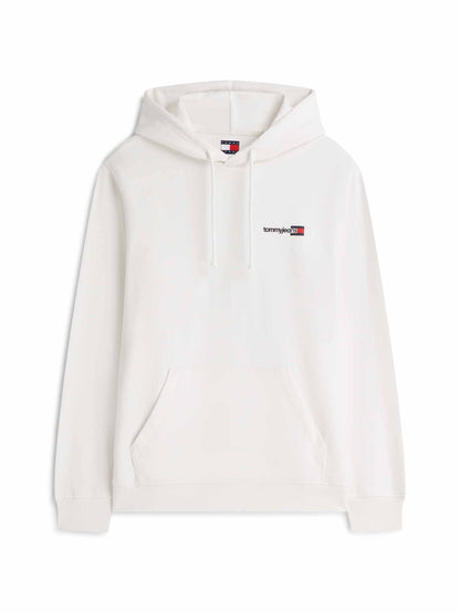 Tommy Hilfiger Entry Dna, felpa da uomo bianca