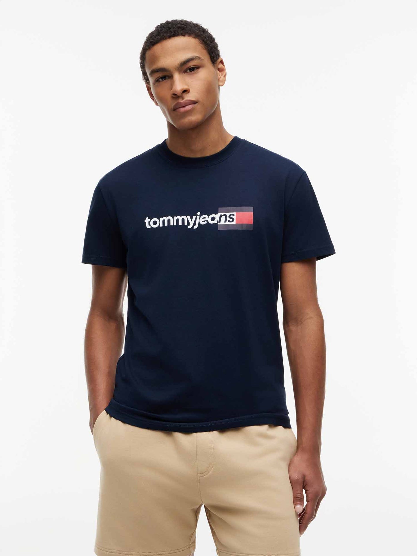 Tommy Hilfiger Tommy Jeans Entry DNA, t-shirt maniche corte da uomo blu