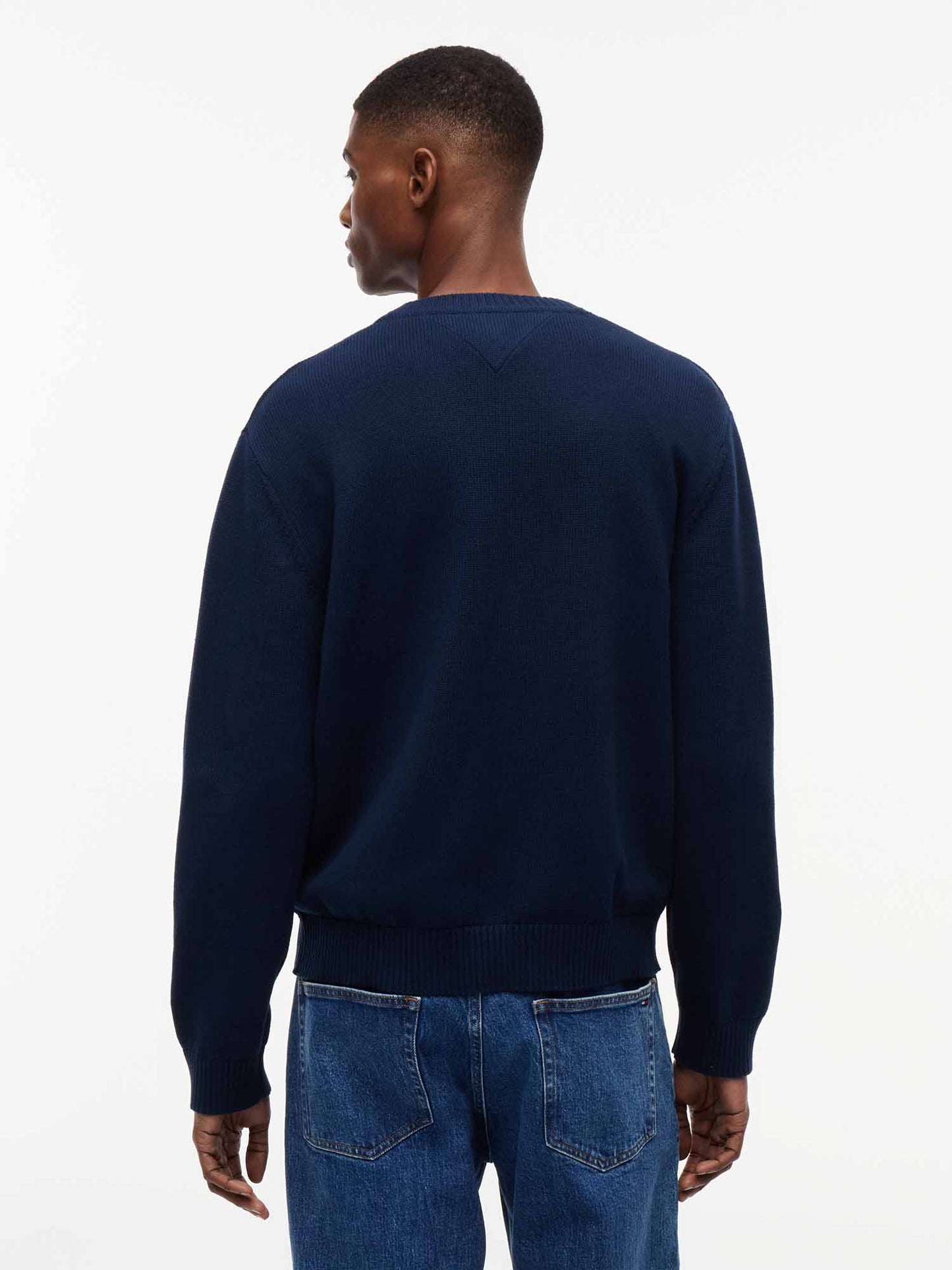Tommy Hilfiger Tommy Jeans Flag Swe, maglia da uomo blu