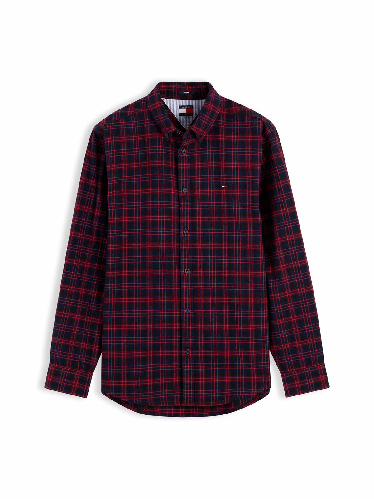 Tommy Hilfiger Tommy Jeans Flannel, camicia da uomo bordeaux