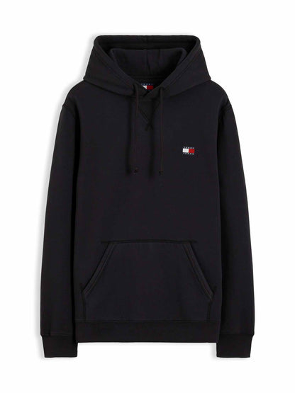 Tommy Hilfiger Badge Hoodie, felpa da uomo nera