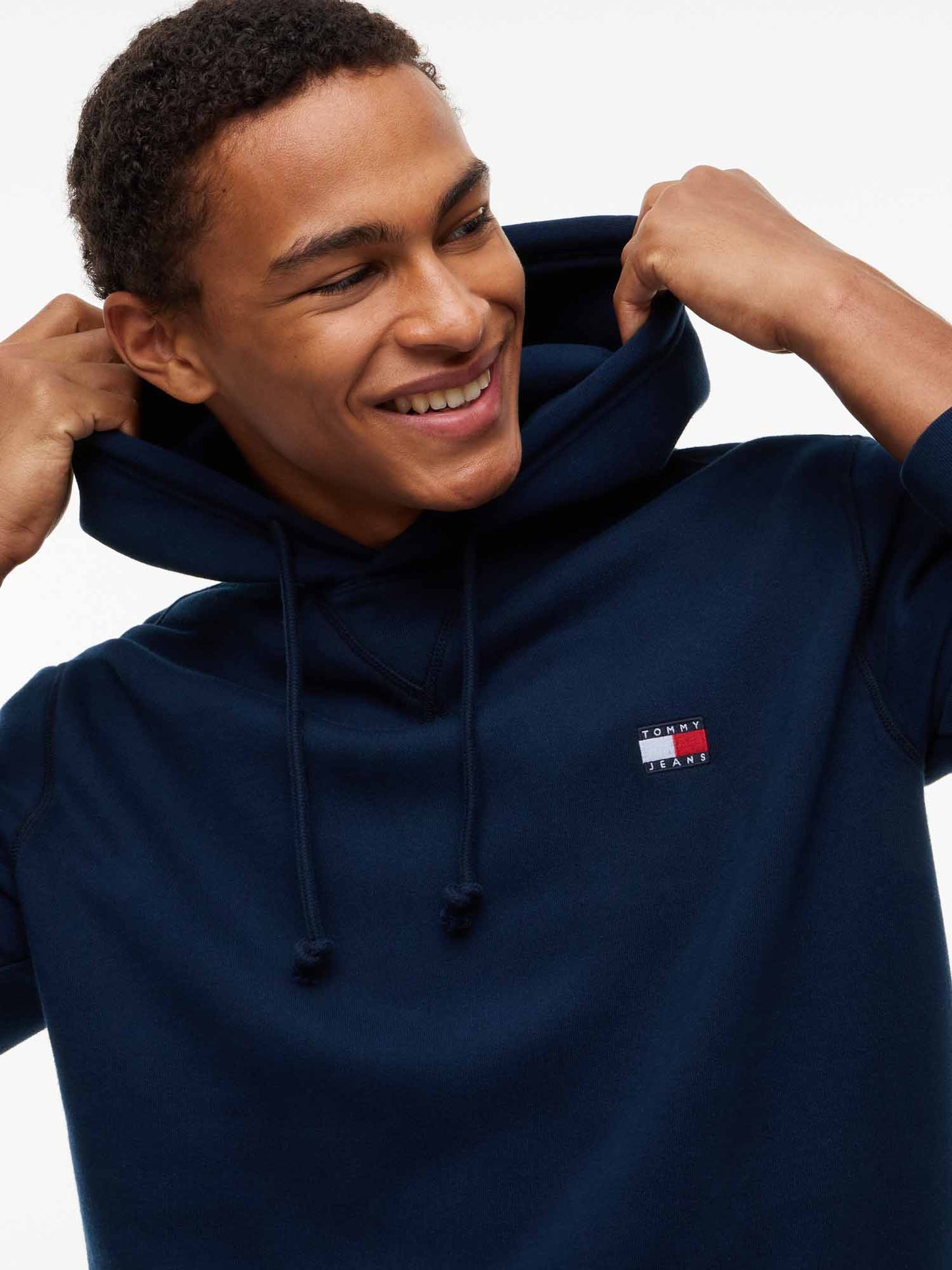Tommy Hilfiger Tommy Jeans Badge H, felpa da uomo blu