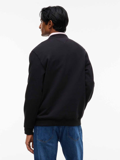 Tommy Hilfiger Badge C, felpa da uomo nera