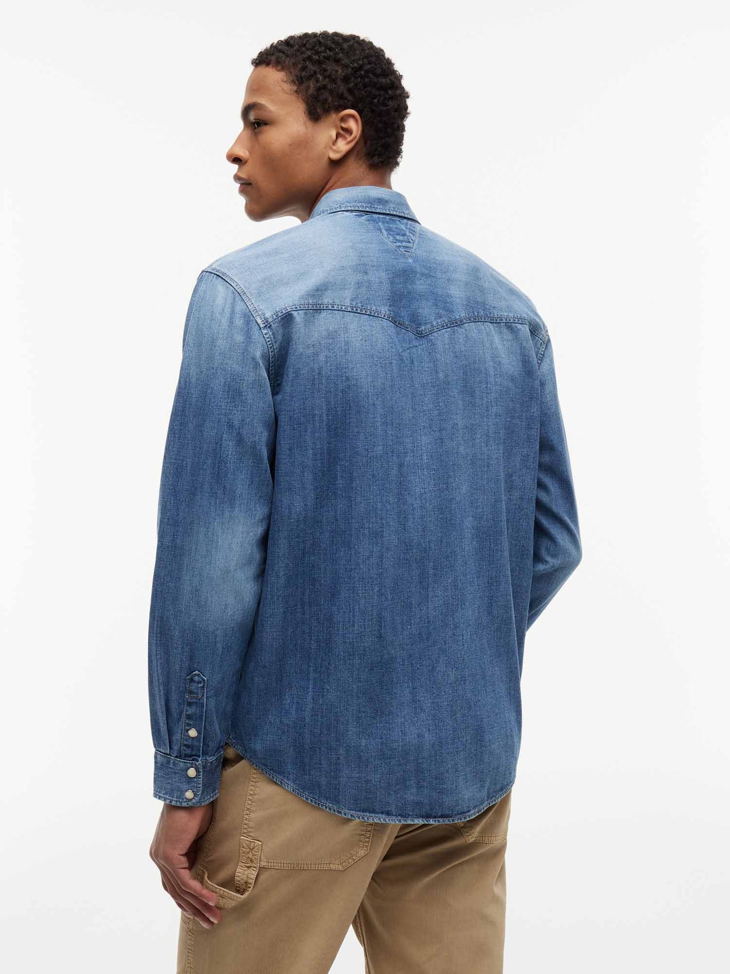Tommy Hilfiger Tommy Jeans Western, camicia da uomo denim