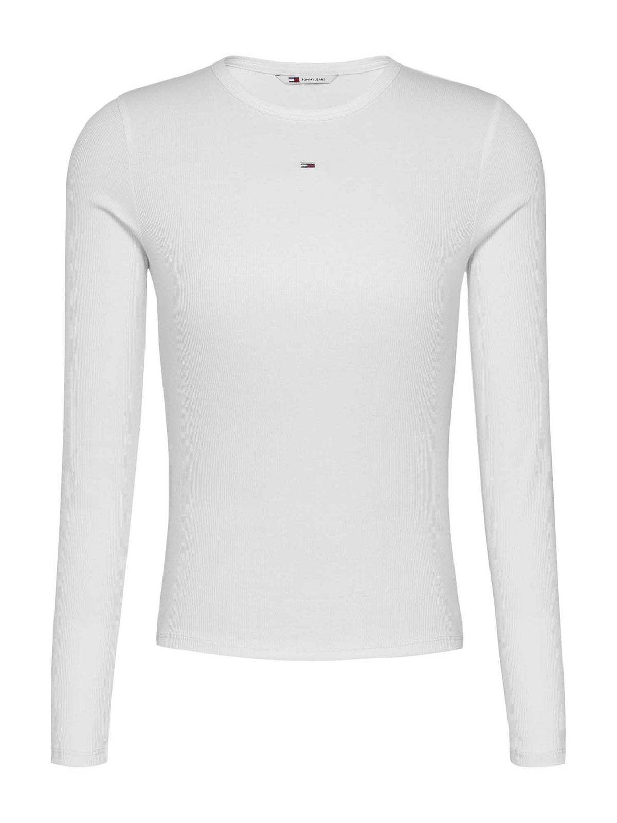 Tommy jeans ess. tee t-shirt da donna bianco
