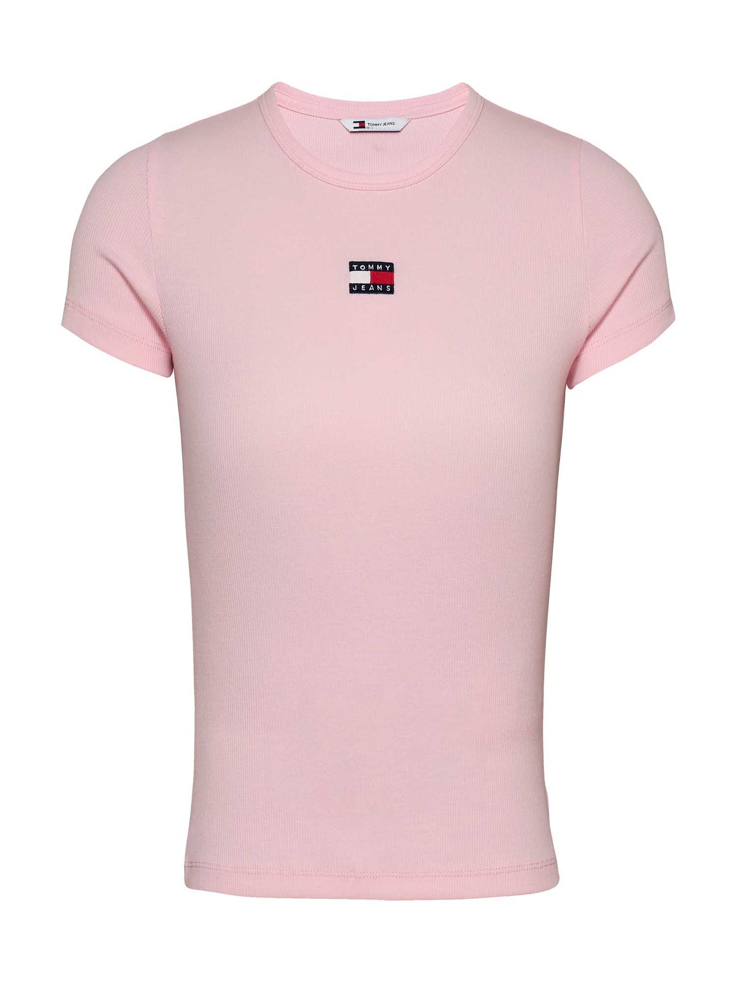 T-SHIRT SLIM BADGE TOMMY JEANS DONNA ROSA