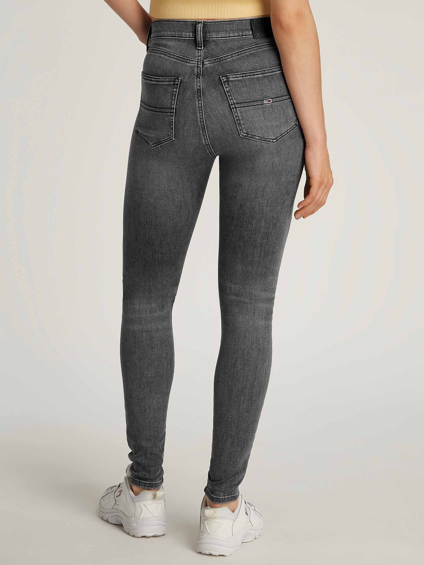 DENIM SYLVIA HIGHT SKINNY TOMMY JEANS DONNA DENIM BLACK