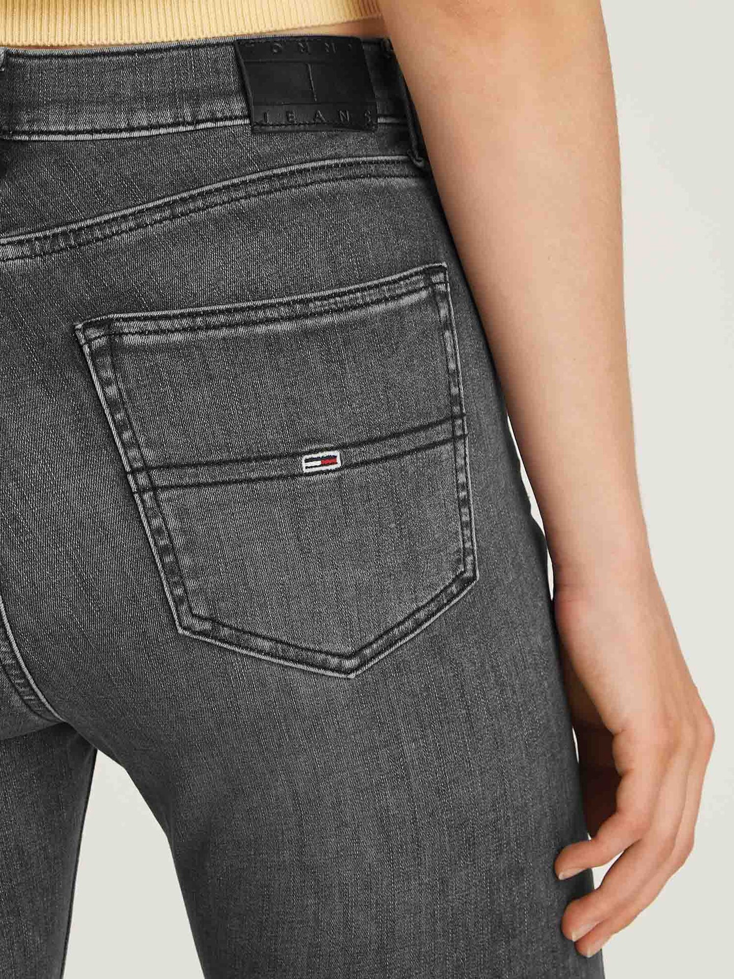 DENIM SYLVIA HIGHT SKINNY TOMMY JEANS DONNA DENIM BLACK