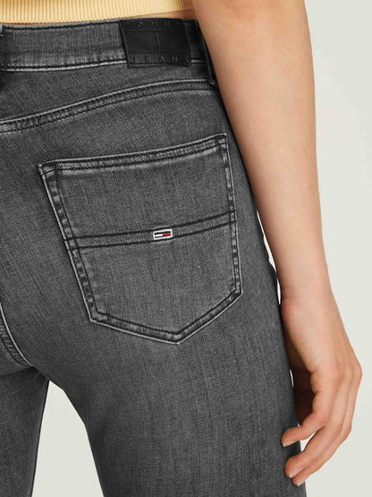 DENIM SYLVIA HIGHT SKINNY TOMMY JEANS DONNA DENIM BLACK