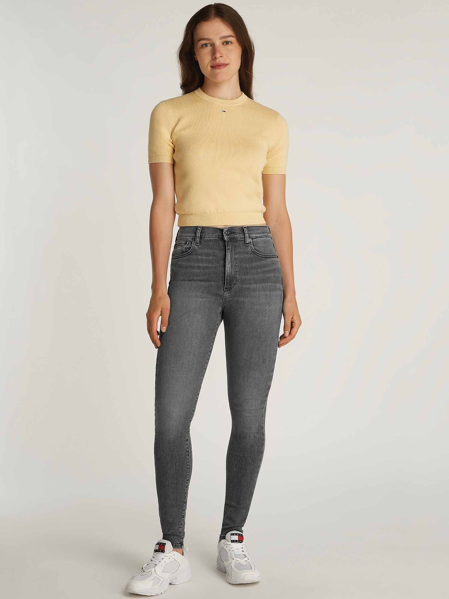 DENIM SYLVIA HIGHT SKINNY TOMMY JEANS DONNA DENIM BLACK