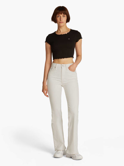 DENIM SYLVIA HIGHT SKINNY TOMMY JEANS DONNA BIANCO