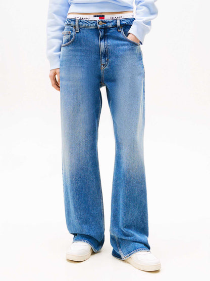 JEANS HIGH WAIST TOMMY JEANS DA DONNA DENIM MEDIO