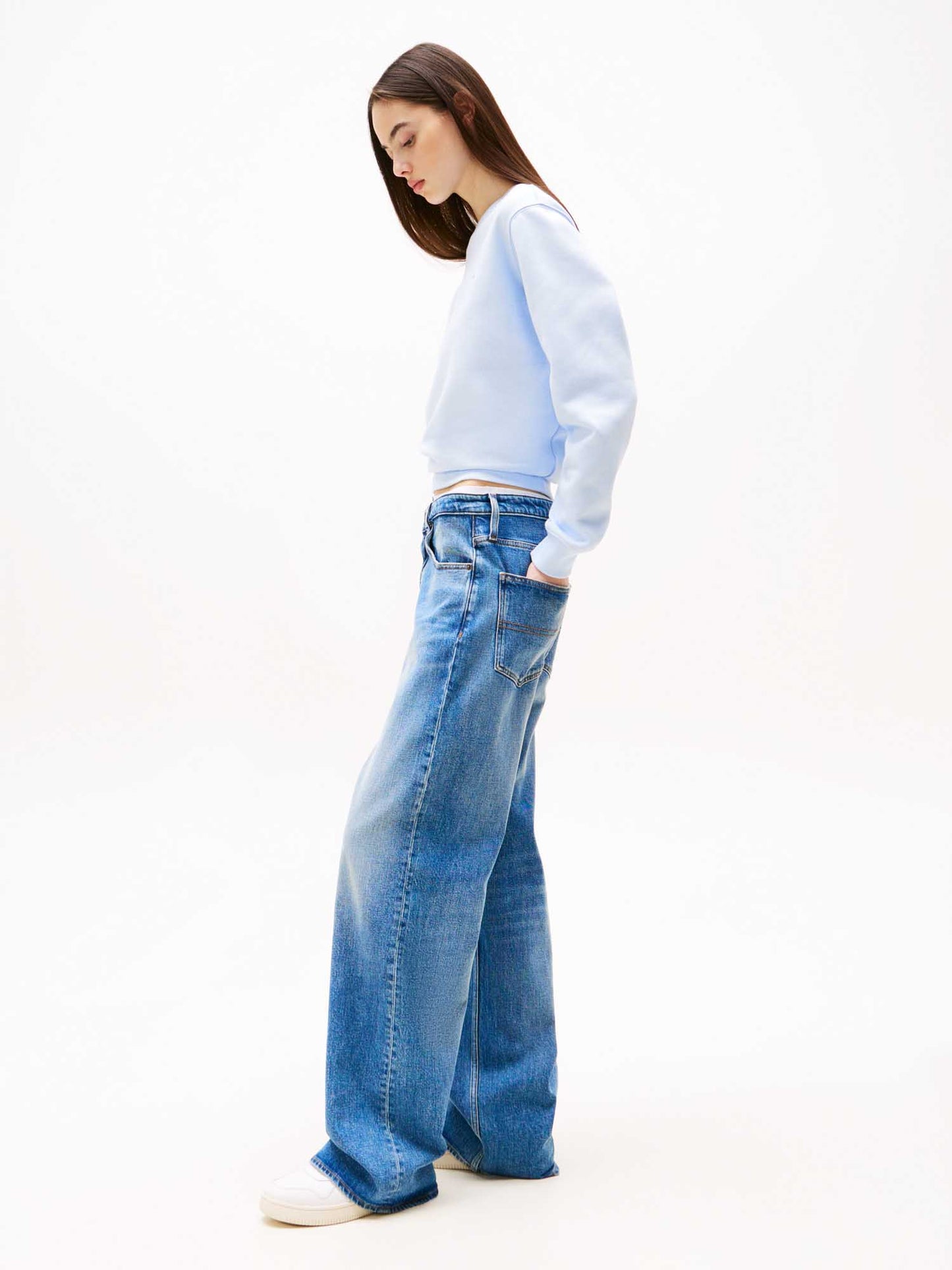 JEANS HIGH WAIST TOMMY JEANS DA DONNA DENIM MEDIO