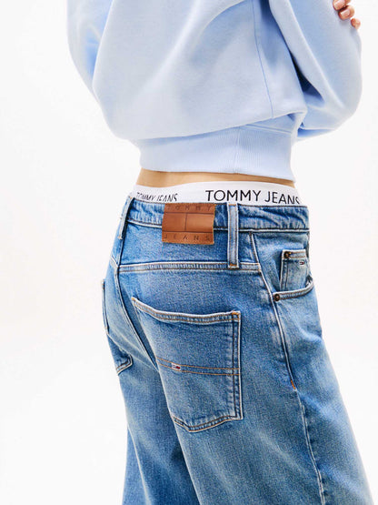 JEANS HIGH WAIST TOMMY JEANS DA DONNA DENIM MEDIO
