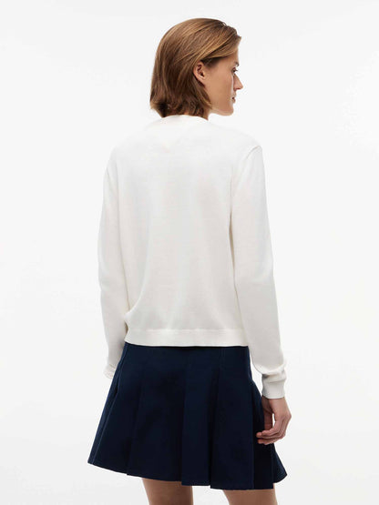 Tommy Hilfiger Tommy Jeans Essential, maglia da donna bianca