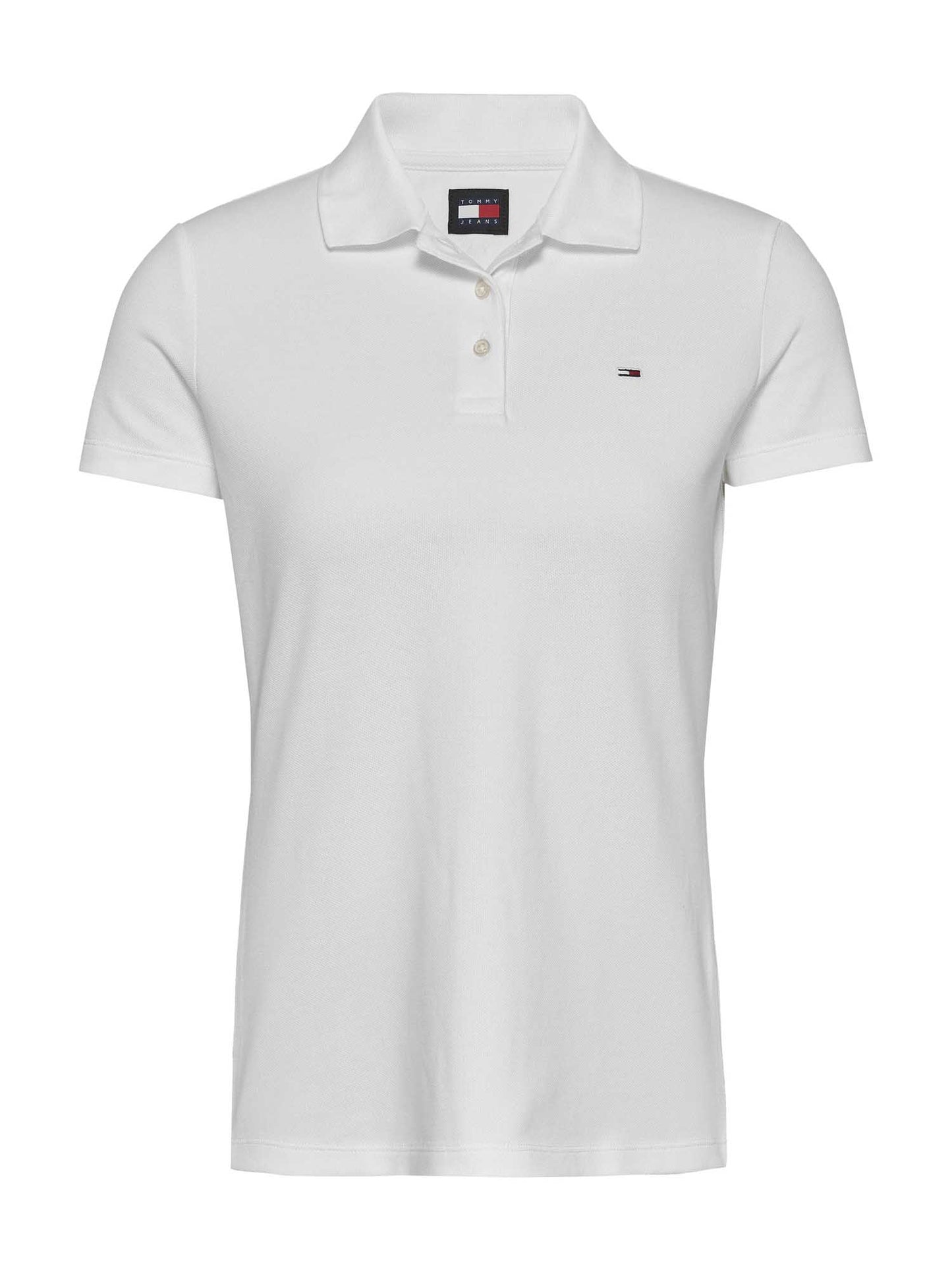 POLO SLIM ESSENTIAL TOMMY JEANS DONNA ECRU'