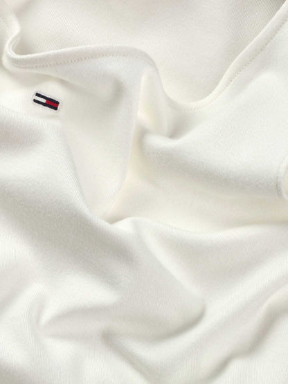 T-SHIRT SCOLLA A BARCA TOMMY JEANS DONNA BIANCO