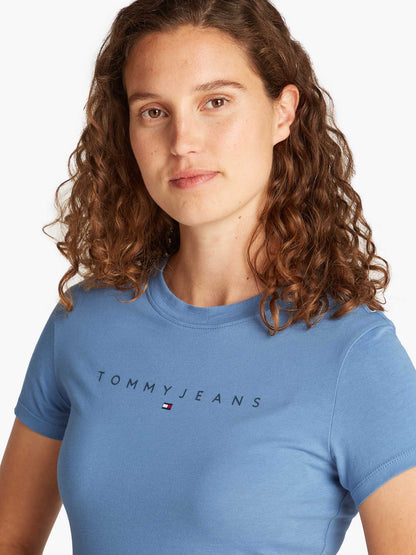 T-SHIRT SLIM LINEAR TOMMY JEANS DONNA CELESTE