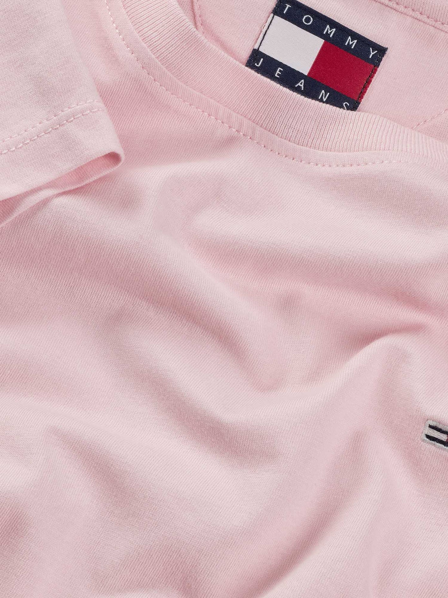 T-SHIRT SLIM C-NECK TOMMY JEANS DONNA ROSA