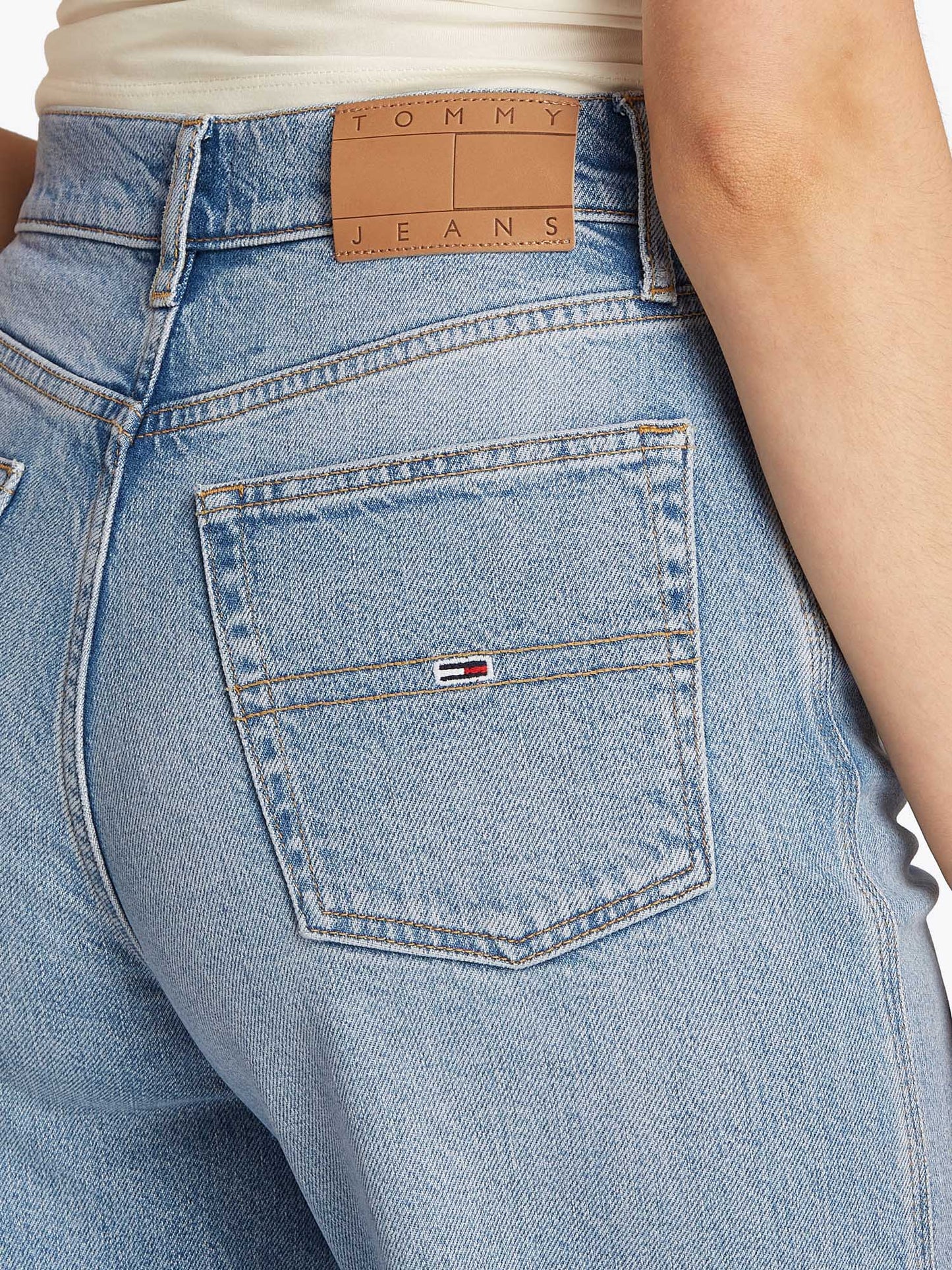 DENIM CLAIRE  VITA ALTA TOMMY JEANS DONNA JEANS CHIARO