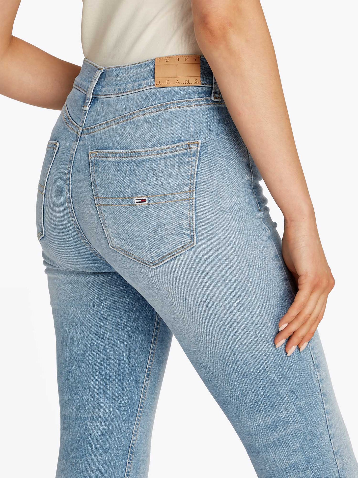 DENIM NORA MD SKINNY TOMMY JEANS DONNA JEANS CHIARO