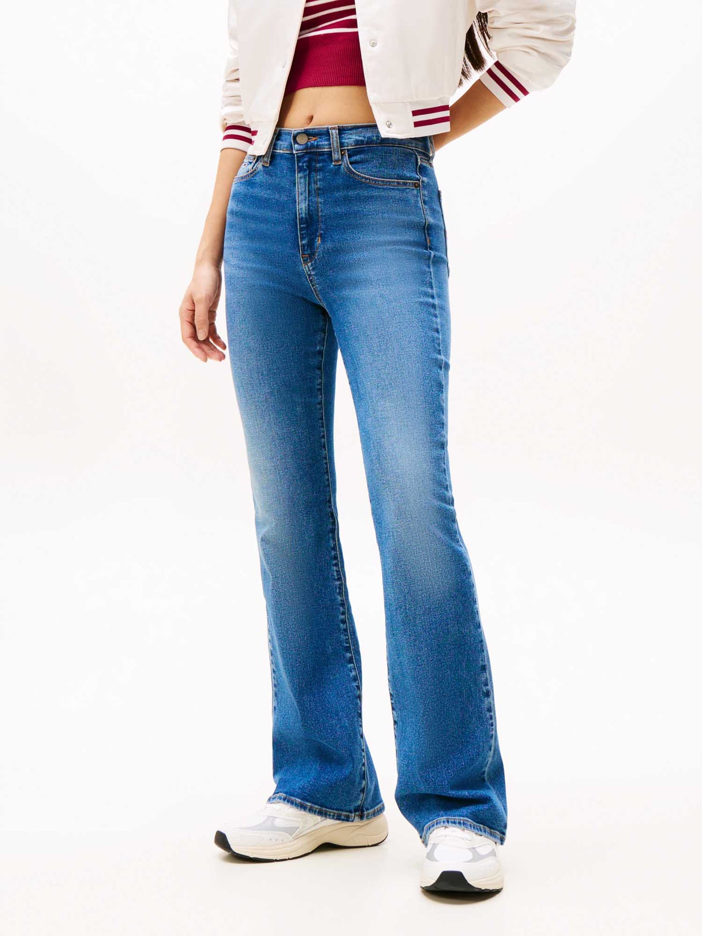 DENIM SYLVIA VITA ALTA TOMMY JEANS DONNA JEANS CHIARO
