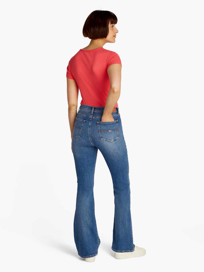 Jeans Sylvia a vita alta per donna in denim chiaro Tommy Jeans