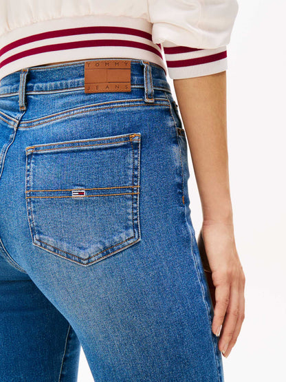 DENIM SYLVIA VITA ALTA TOMMY JEANS DONNA JEANS CHIARO