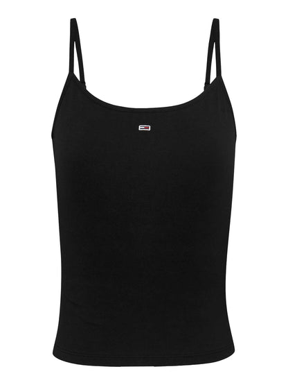 CANOTTA ESSENTIAL STRAP TOMMY JEANS DONNA NERO