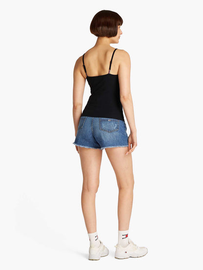 CANOTTA ESSENTIAL STRAP TOMMY JEANS DONNA NERO