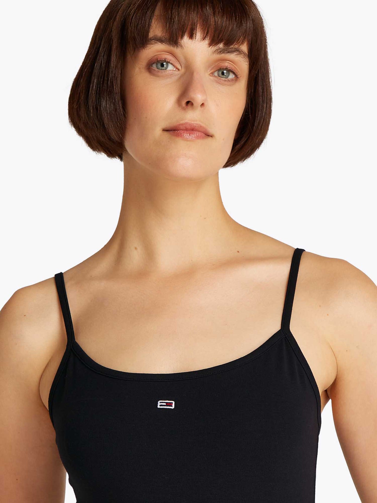 CANOTTA ESSENTIAL STRAP TOMMY JEANS DONNA NERO