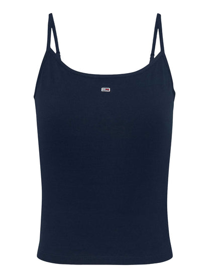CANOTTA ESSENTIAL STRAP TOMMY JEANS DONNA BLU