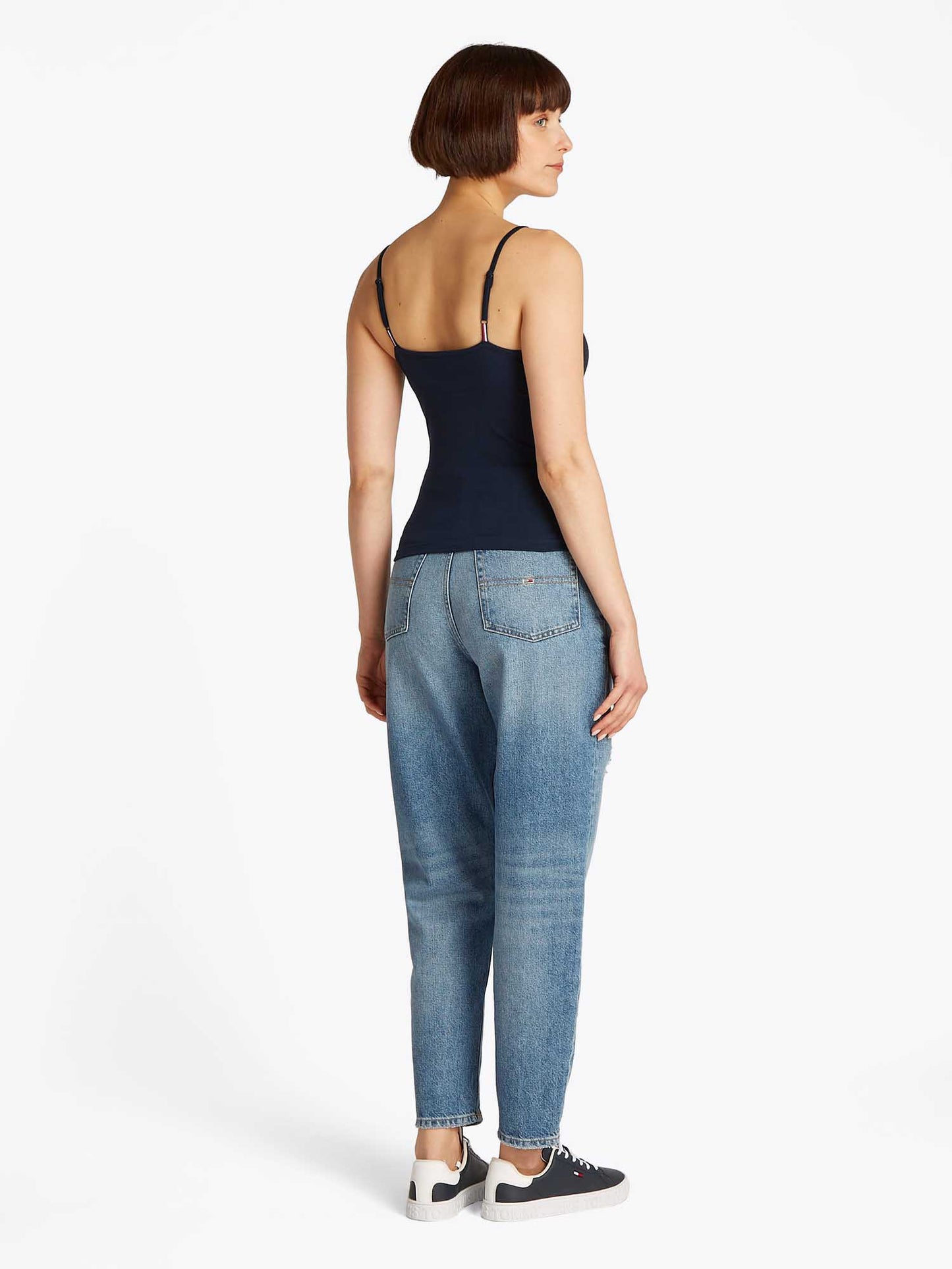 CANOTTA ESSENTIAL STRAP TOMMY JEANS DONNA BLU