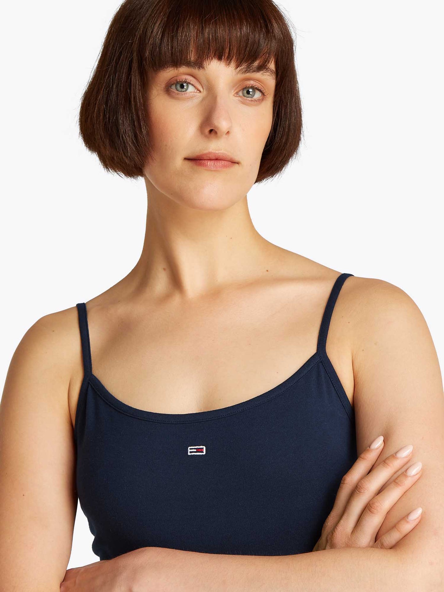 CANOTTA ESSENTIAL STRAP TOMMY JEANS DONNA BLU